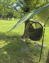 Portable Outdoor Camping Hammock with Mosquito Net and Canopy High Strength Parachute- Fabric Hanging Bed Hunting Sleeping Swing