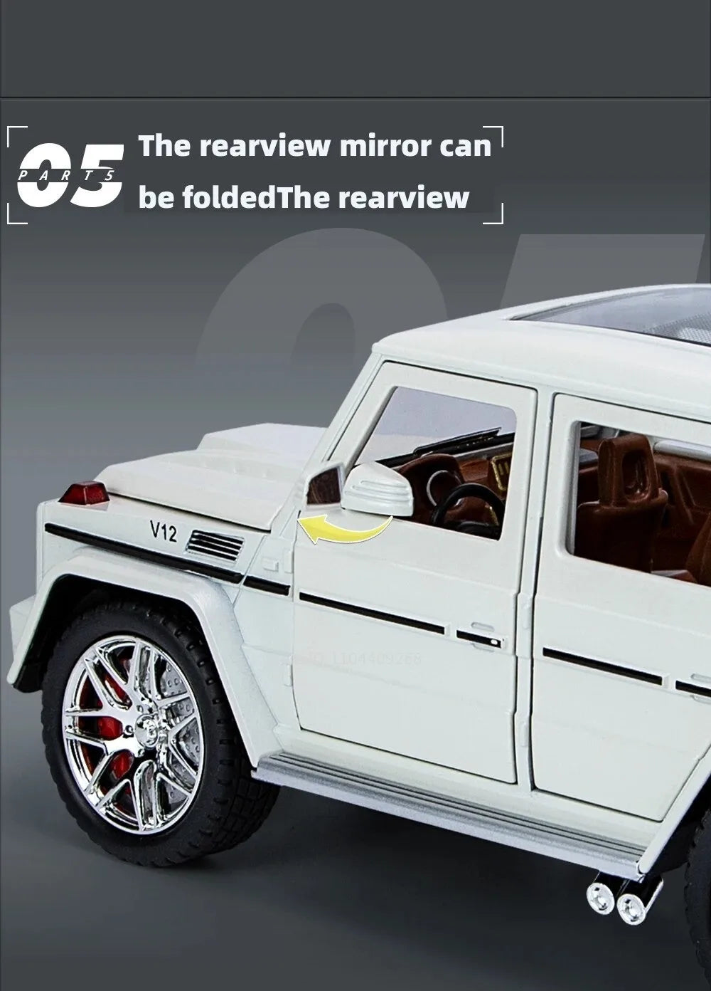 1:24 G63 GLE350 Toy Car Model Alloy Diecast Pull Back Doors Opened Sound Light Models Vehicle Toys for Boys Birthday Gifts