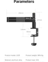 Low Level Microphone Stand 360° Adjustable Foldable Microphone Arm for Live-streaming Video Recording