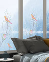 Privacy Window Film Opaque Static Cling Non Adhesive Film Bird Decals Decorative Glass Cover Tint Frosted Stickers for Home