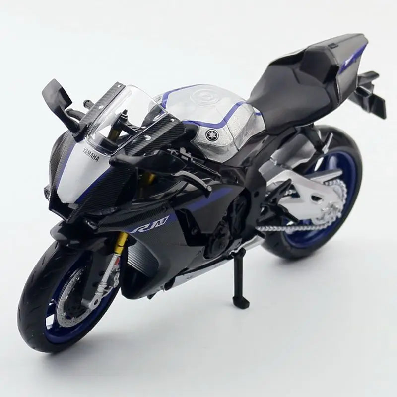 1/12 Scale Yamaha YZF-R1M Motorcycle Model Toy Alloy Diecast Simulation Models Motor Cycle Collection Decoration Boys Toys Gifts