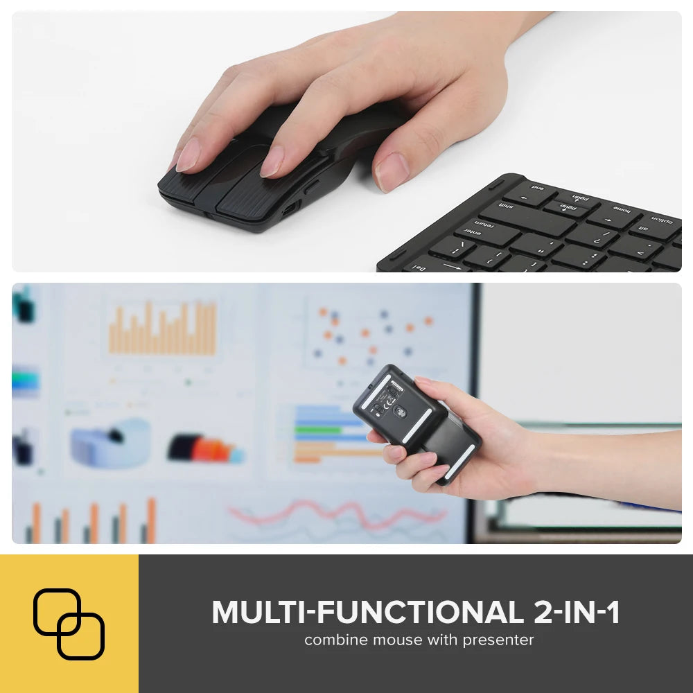 Pocket Folding Bluetooth Mouse – Ultra Slim Silent Portable