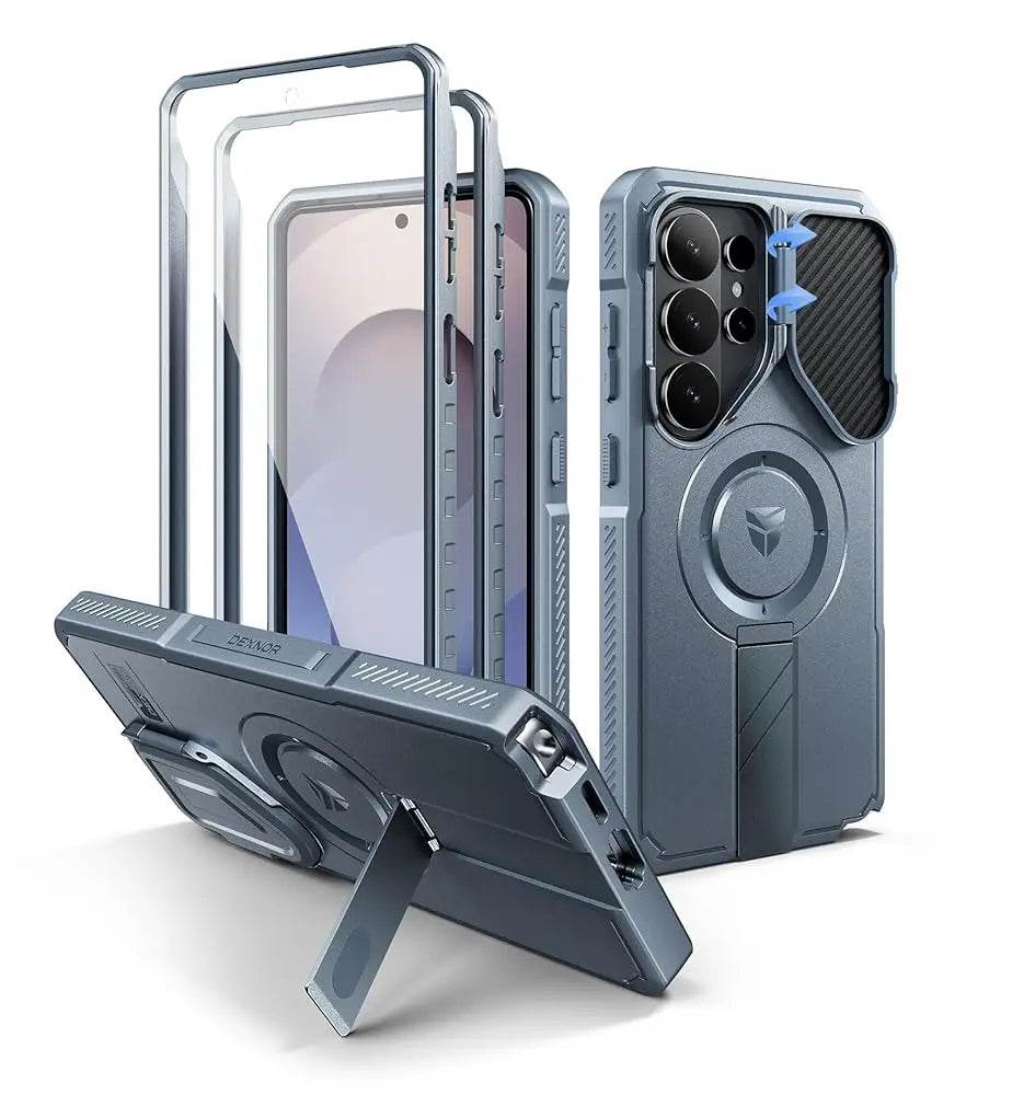 For Samsung Galaxy S26 Ultra Shockproof Case6.9" with Camera Cover Adjustable Kickstand Screen Protector Compatible with MagSafe