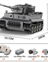 925pcs Ww2 Military Army 1:35 Sd.Kfz.181 Tiger Tank City Remote Control Building Blocks Weapon Bricks RC Vehicle Toys