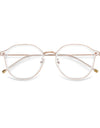 Ultra-light Fashion Flexible TR90 Eyewear Men Retro Round Decorative Optical Prescription Eyeglasses Frame