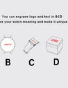 Wooden Stop Watches in Wristwatch Chronograph Auto Date Luminous Hands
