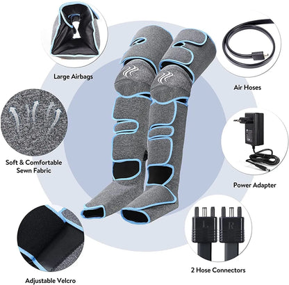 360° Foot air pressure leg massager USB promotes blood circulation, body massager, muscle relaxation, lymphatic drainage device