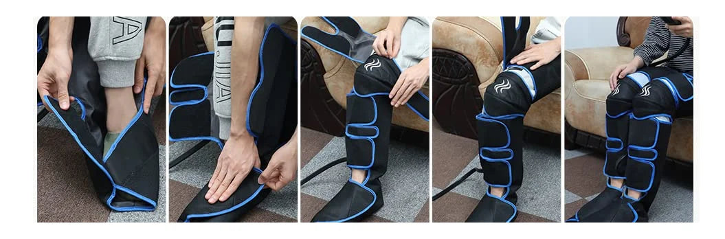USB Foot air pressure leg massager promotes blood circulation, body massager, muscle relaxation, lymphatic drainage device 360°