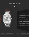 Stainless teel Sport Waterproof Male Watches Quartz Date Display Clock