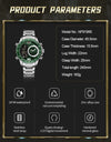 LCD Display Wristwatches Luxury Luminous Waterproof Steel Japanese Movement Watch for Men