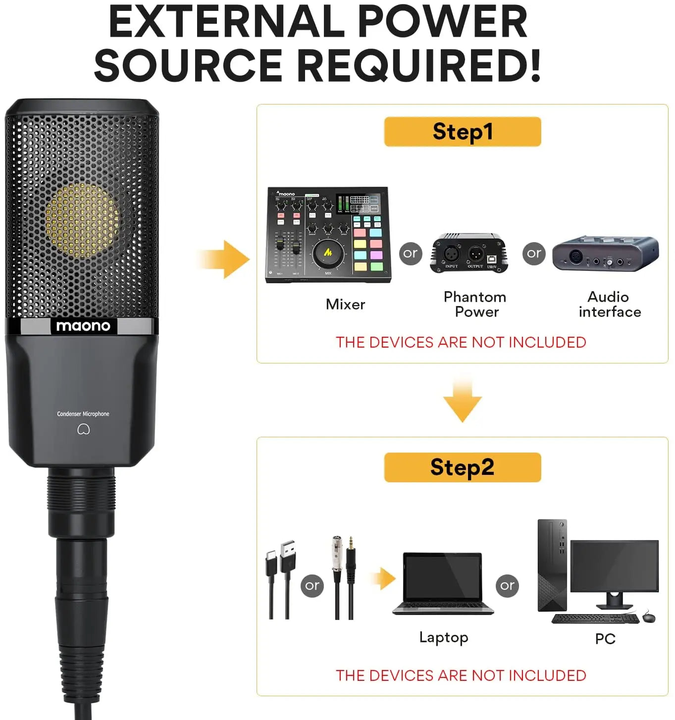 XLR Large Diaphragm Condenser Microphone for Studio Recording Podcasting and Streaming