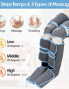 USB Foot air pressure leg massager promotes blood circulation, body massager, muscle relaxation, lymphatic drainage device 360°