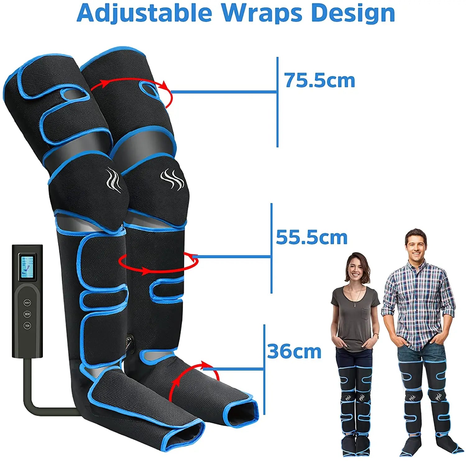 USB Foot air pressure leg massager promotes blood circulation, body massager, muscle relaxation, lymphatic drainage device 360°