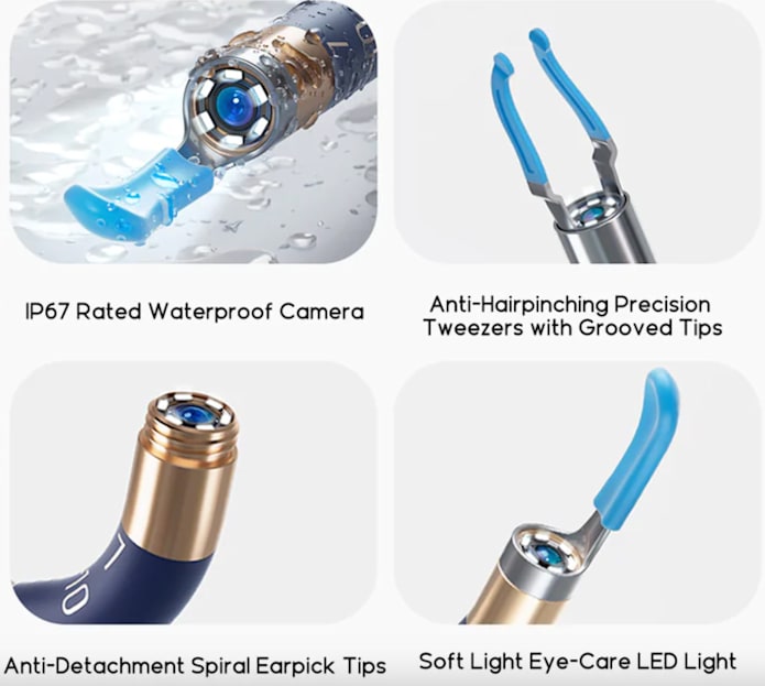 EarSight Plus I35R R37R D39R Visual Earpick Bendable & Affordable All-in-1 Ear Rod Earwax Removal Kits