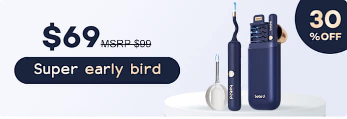 White Ear Sight Plus R37R I35R|Smart Visual Ear Cleaner/Bendable Rod|All-in-1 Safe Earwax Removal Kit