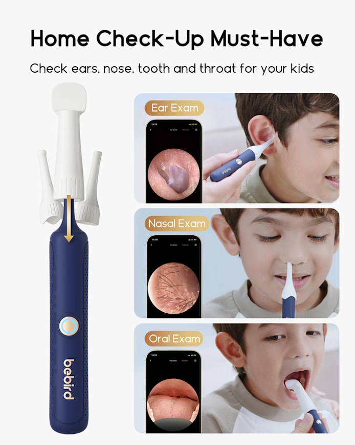 White Ear Sight Plus R37R I35R|Smart Visual Ear Cleaner/Bendable Rod|All-in-1 Safe Earwax Removal Kit