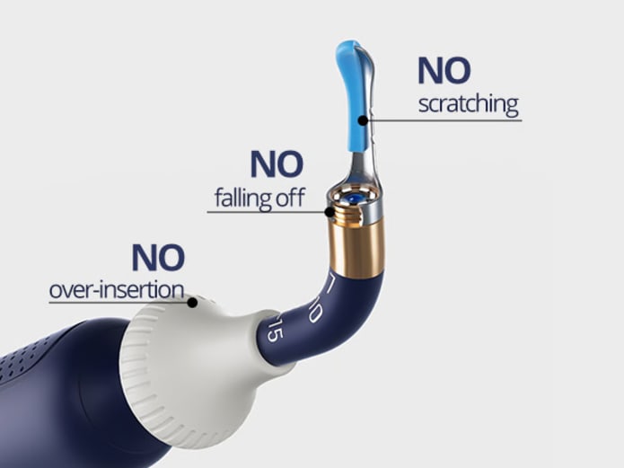 White Ear Sight Plus R37R I35R|Smart Visual Ear Cleaner/Bendable Rod|All-in-1 Safe Earwax Removal Kit